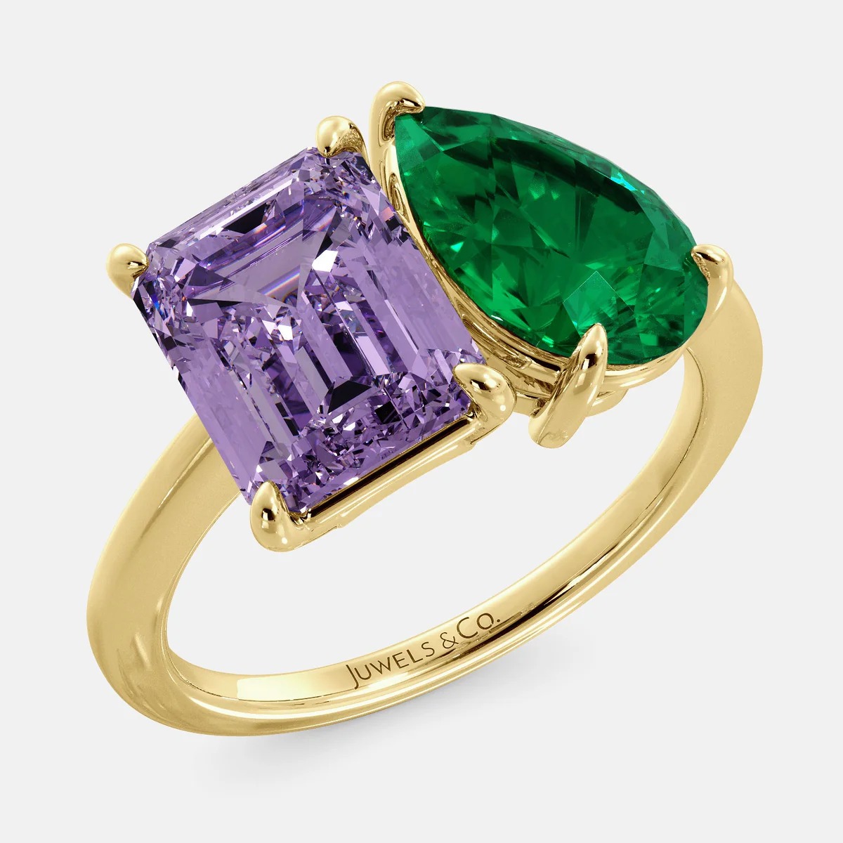 Amethyst and Emerald
